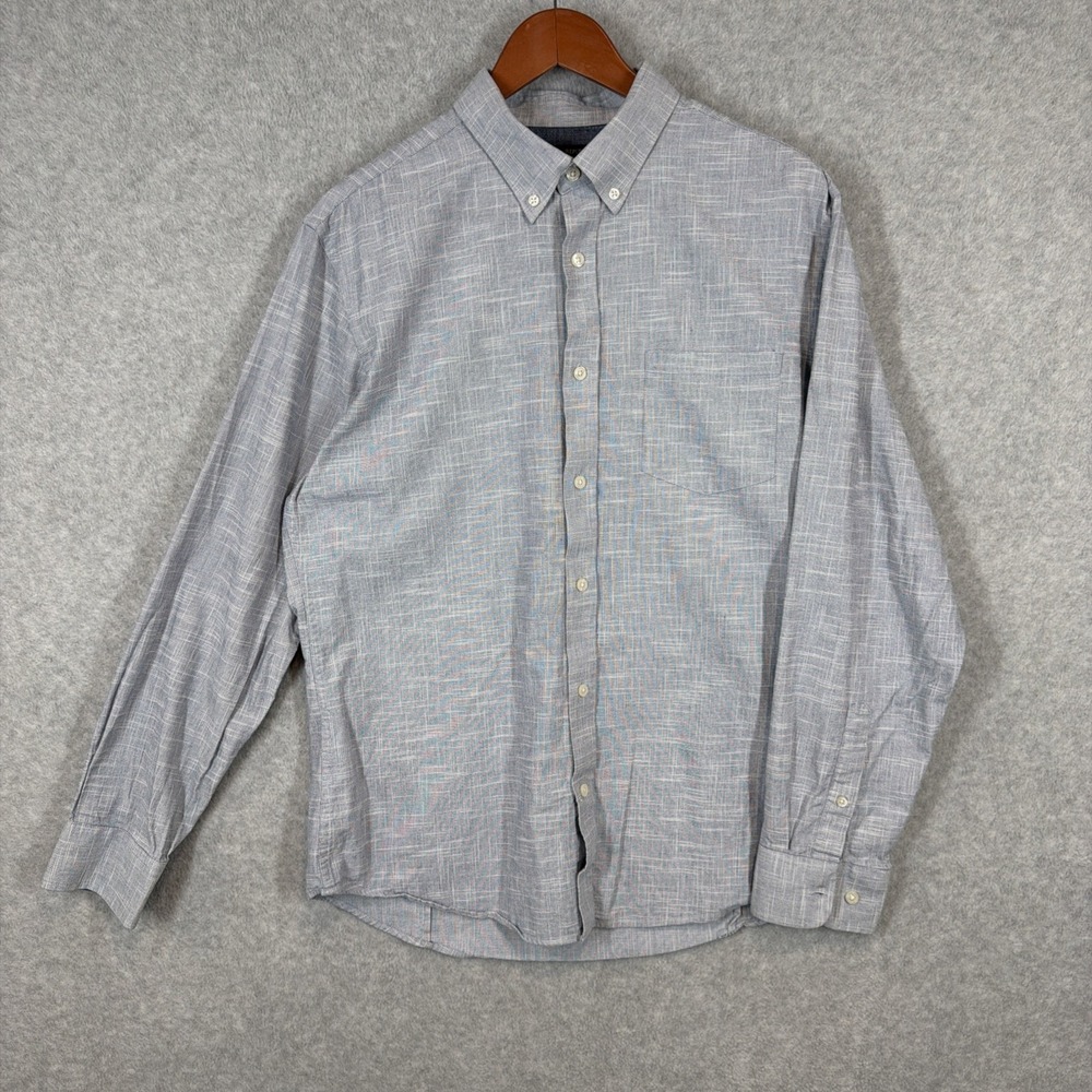 Banana Republic Chambray Shirt Mens Large Light Blue Soft Wash Slim Fit